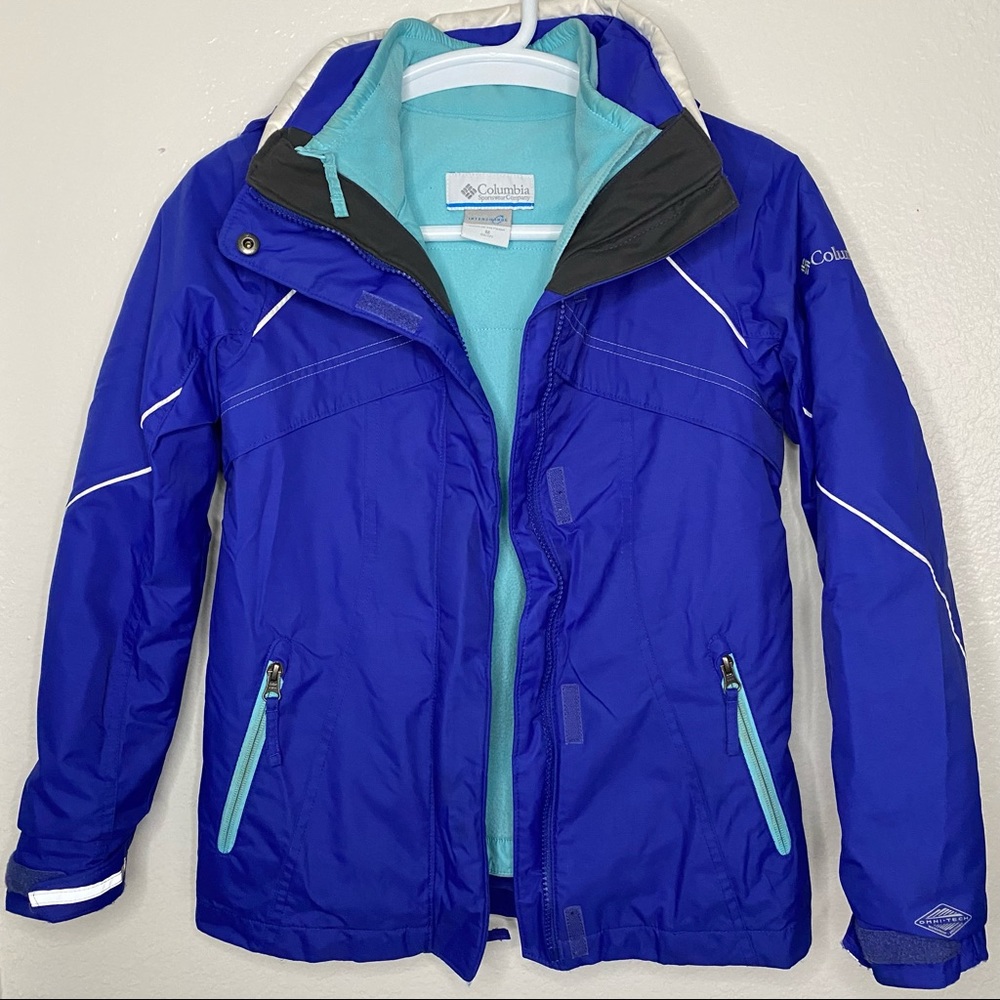 Columbia double layer Omni tech interchangeable coat jacket
